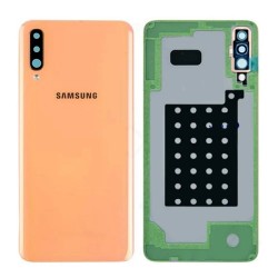 Samsung Vitre arrière Samsung Galaxy A70 (A705F) Corail (Service Pack)