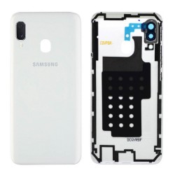 Samsung Vitre arrière Samsung Galaxy A20E (A202F) Blanc (Service Pack)
