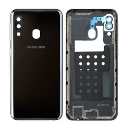 Vitre arrière Samsung Galaxy A20E (A202F) Noir (Service Pack)