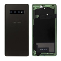 Samsung Vitre arrière Samsung Galaxy S10 Plus (G975F) Noir Céramique (Service Pack)
