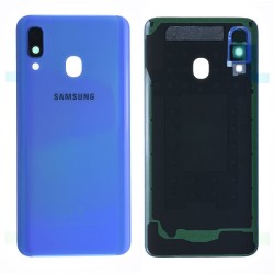 Vitre arrière Samsung Galaxy A40 (A405F) Bleu (Service Pack)