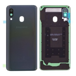 Vitre arrière Samsung Galaxy A40 (A405F) Noir (Service Pack)