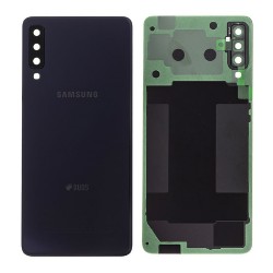 Vitre arrière Samsung Galaxy A7 2018 Duos (A750F) Noir (Service Pack)
