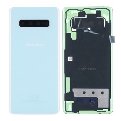 Vitre arrière Samsung Galaxy S10 Plus (G975F) Prism Blanc (Service Pack)