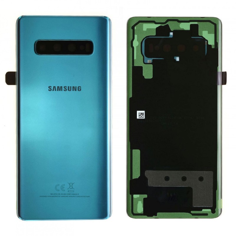 Samsung Vitre arrière Samsung Galaxy S10 Plus (G975F) Prism Vert (Service Pack)