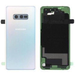 Samsung Vitre arrière Samsung Galaxy S10E (G970F) Prism Blanc (Service Pack)