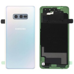 Vitre arrière Samsung Galaxy S10E (G970F) Prism Blanc (Service Pack)