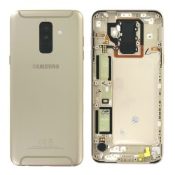 Samsung Vitre arrière Samsung Galaxy A6 Plus 2018 (A605F) Or (Service Pack)