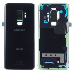 Samsung Vitre arrière Samsung Galaxy S9 Plus Duos (G965FD) Minuit Noir (Service Pack)