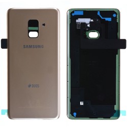 Vitre arrière Samsung Galaxy A8 2018 Duos (A530) Or (Service Pack)