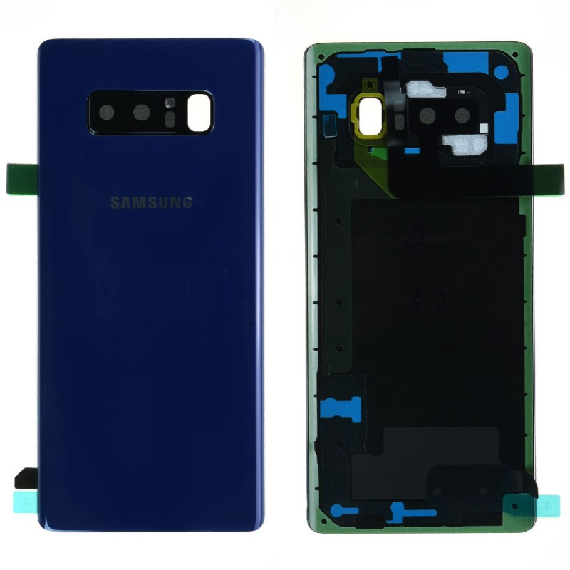 Vitre arrière Samsung Galaxy Note 8 (N950F) Bleu (Service Pack)