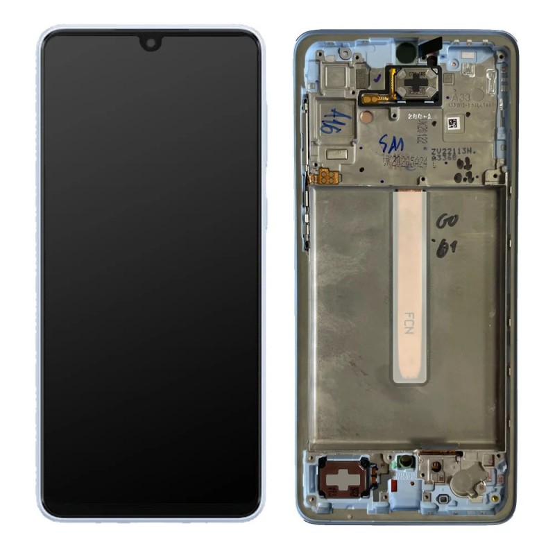 Samsung Ecran Samsung Galaxy A33 5G (A336B) Bleu + Châssis (Service Pack) Samsung Ecran Samsung Galaxy A33 5G (A336B) Bleu + Châssis (Service Pack)