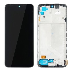 Ecran Xiaomi Redmi Note 10 / Note 10S Noir + Châssis (Service pack)