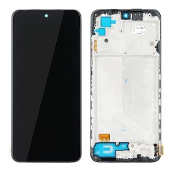 Xiaomi Ecran Xiaomi Redmi Note 10 / Note 10S Noir + Châssis (Service pack)