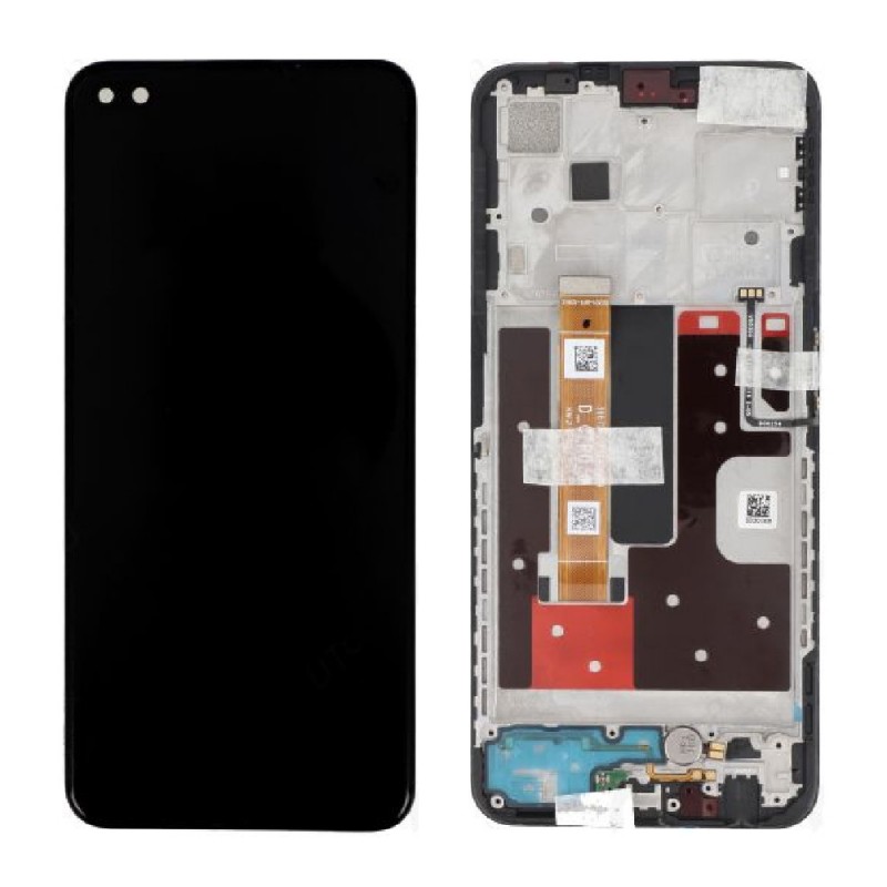 Ecran Oppo Reno 4Z 5G Noir + Châssis (Service pack)