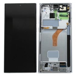 Samsung Ecran Samsung Galaxy S22 Ultra (S908B) Blanc + Châssis (Service Pack)