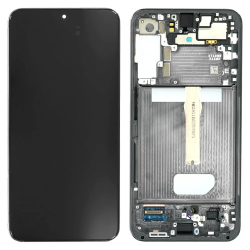 Samsung Ecran Samsung Galaxy S22 Plus (S906B) Noir + Châssis (Service Pack)