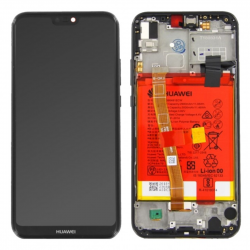 HUAWEI Ecran Huawei P20 Lite Noir Sur Châssis + Batterie 02351VPR/02351XTY (Service pack)