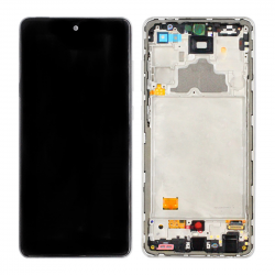 Samsung Ecran Samsung Galaxy A72 4G/5G (A725F/A726B) Blanc + Châssis (Service Pack)