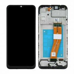 Samsung Ecran Samsung Galaxy A04 (A045) Noir + Chassis (Service Pack)
