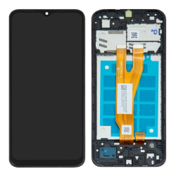 Samsung Ecran Samsung Galaxy A03 Core 2022 (A032) Noir + Châssis (Service Pack)