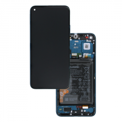 Ecran Huawei Honor 20 Pro Bleu Sur Châssis + Batterie (Service Pack)