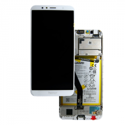 Honor Ecran Huawei Honor 7A Blanc Sur Châssis + Batterie (Service Pack)