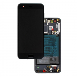 Ecran Huawei Honor 9 Noir Sur Châssis + Batterie (Service Pack)