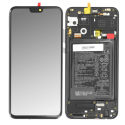 Ecran Huawei Honor 9X Lite Noir Sur Châssis + Batterie (Service Pack)