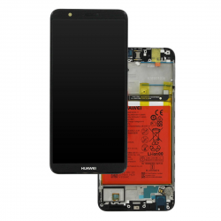 Ecran Huawei P Smart Noir Sur Châssis + Batterie (Service Pack)