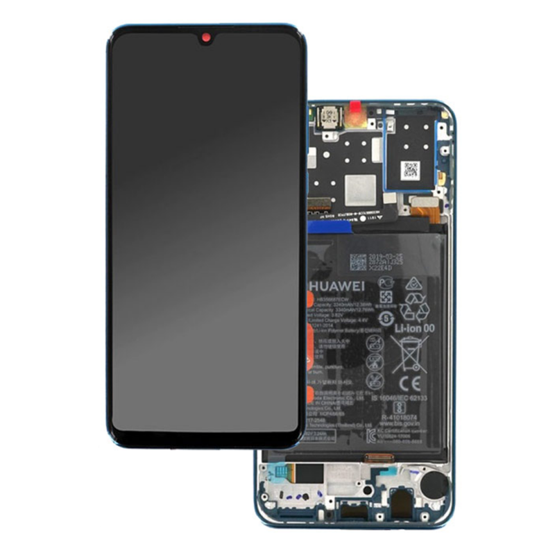 HUAWEI Ecran Huawei P30 Lite Blanc Sur Châssis + Batterie (Service pack) HUAWEI Ecran Huawei P30 Lite Blanc Sur Châssis + Batterie (Service pack)