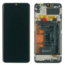 Honor Ecran Huawei Y6p / HONOR 9A Noir Sur Châssis + Batterie (Service Pack)