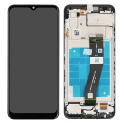 Samsung Ecran Samsung Galaxy A03 2022 (A035F) Noir Non EU Code + Châssis (Service Pack)