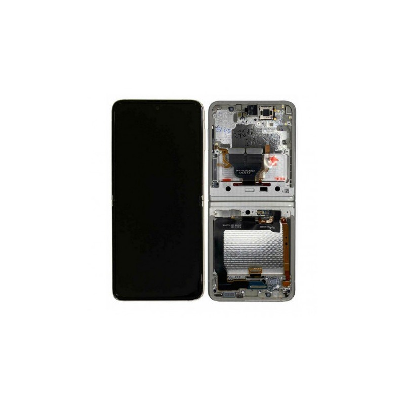 Samsung Ecran Samsung Galaxy Z Flip 3 5G (F711) Argent + Châssis (Service Pack) Samsung Ecran Samsung Galaxy Z Flip 3 5G (F711) Argent + Châssis (Service Pack)