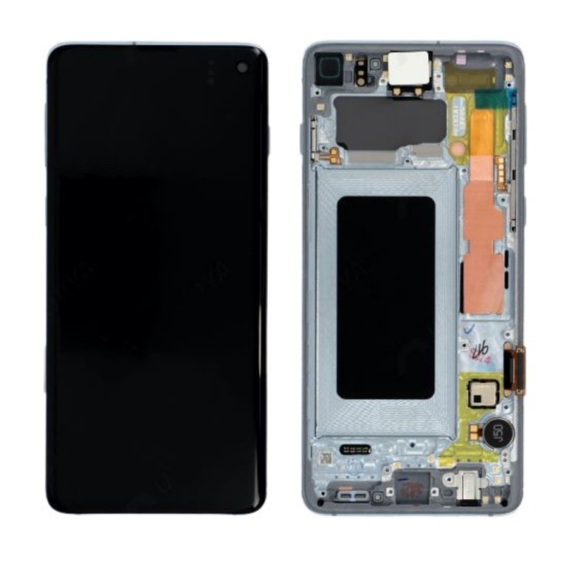 Samsung Ecran Samsung Galaxy S10 2019 (G973) Blue + Châssis (Service Pack)