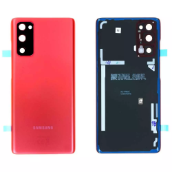 Samsung Vitre arrière Samsung Galaxy S20 FE 4G/5G 2020 (G780F/G781B) Rouge (Service Pack)