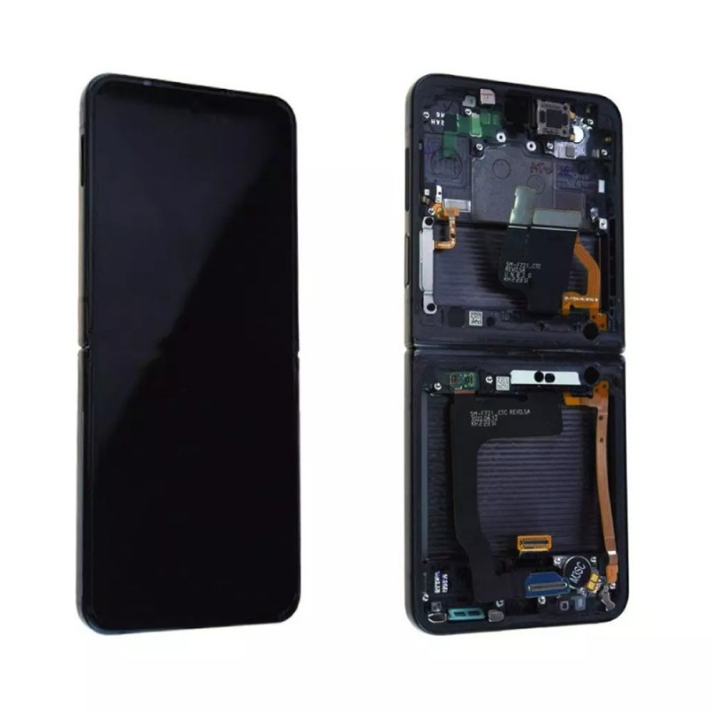 Ecran Samsung Galaxy Z Flip 4 5G (F721B) Graphite + Châssis (Service Pack)
