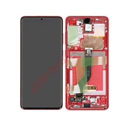 Samsung Ecran Samsung Galaxy S20 Plus 4G/5G (G985F/G986B) Rouge + Châssis (Service Pack)