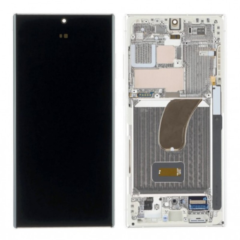 Samsung Ecran Samsung Galaxy S23 Ultra 5G (S918) Crème / Beige + Châssis (Service Pack) GH82-30465B / 30466B / 30467B Samsung Ecran Samsung Galaxy S23 Ultra 5G (S918) Crème / Beige + Châssis (Service Pack) GH82-30465B / 30466B / 30467B