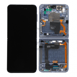 Samsung Ecran Samsung Galaxy Z Flip 4 5G (F721B) Bleu + Châssis (Service Pack)