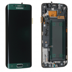 Ecran Samsung Galaxy S6 Edge (G925F) Vert + Châssis (Service Pack)
