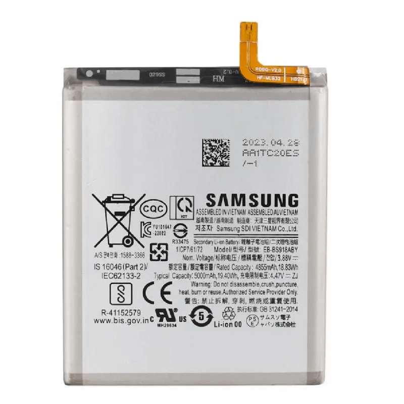 Samsung Batterie EB-BS918ABY Samsung Galaxy S23 Ultra (S918B) (Service Pack) Samsung Batterie EB-BS918ABY Samsung Galaxy S23 Ultra (S918B) (Service Pack)