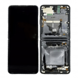 Samsung Ecran Intérieur Samsung Galaxy Z Flip 5 Noir + Châssis (Service Pack)