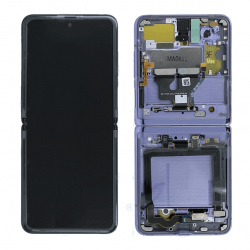 Samsung Ecran Samsung Galaxy Z Flip (F700F) Violet + Châssis (Service Pack)