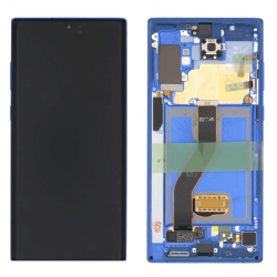 Ecran Samsung Galaxy Note 10 Plus (N975F) Bleu Sur Châssis (Service Pack)