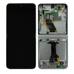 Samsung Ecran Intérieur Samsung Galaxy Z Flip 5 Menthe + Châssis (Service Pack)
