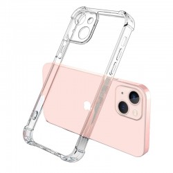 Apple IPHONE 14 PRO MAX (6.7") - SILICONE TRANSPARENTE + PROTECTION LENTILLE