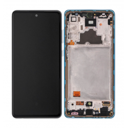 Samsung Ecran Samsung Galaxy A72 4G / 5G 2021 (A725 / A726) Bleu + Châssis (Original Reconditionné)