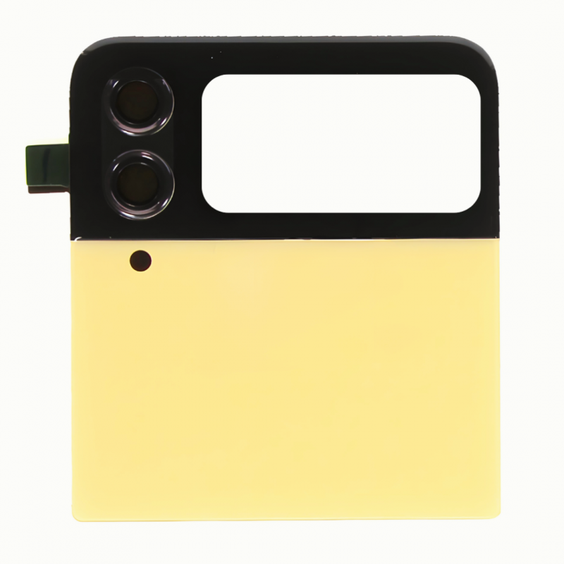 Samsung Vitre Arrière Supérieure Samsung Galaxy Z Flip 4 (F721) Jaune Samsung Vitre Arrière Supérieure Samsung Galaxy Z Flip 4 (F721) Jaune