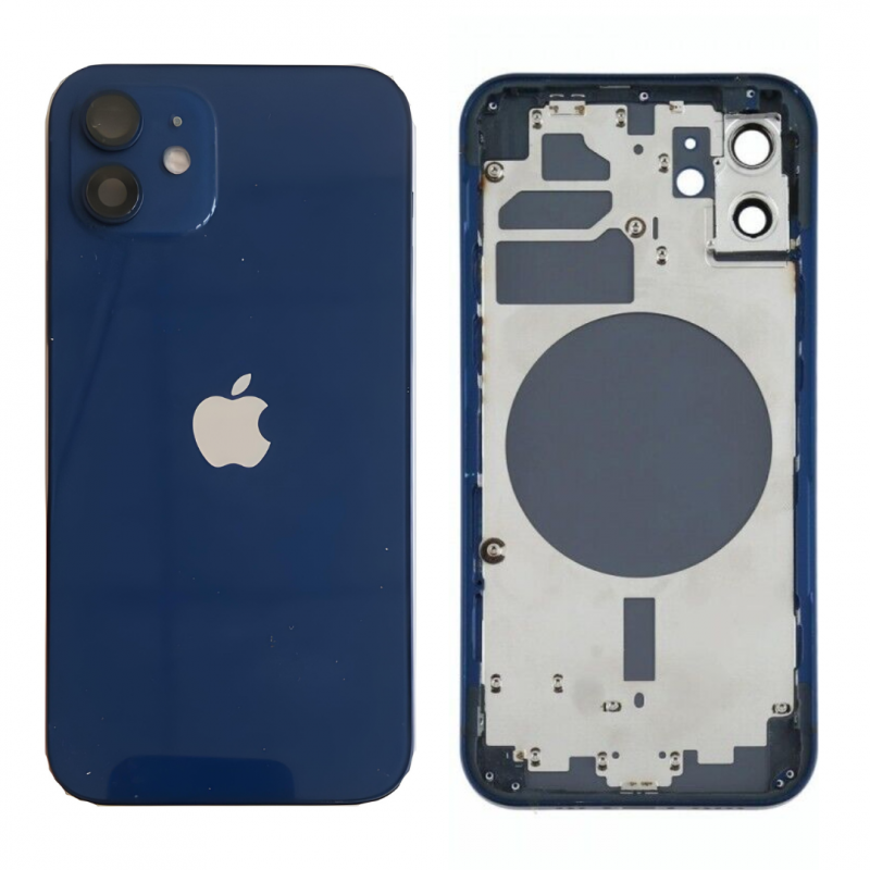 Châssis Vide iPhone 12 Mini Bleu (Origine Demonté) Grade B